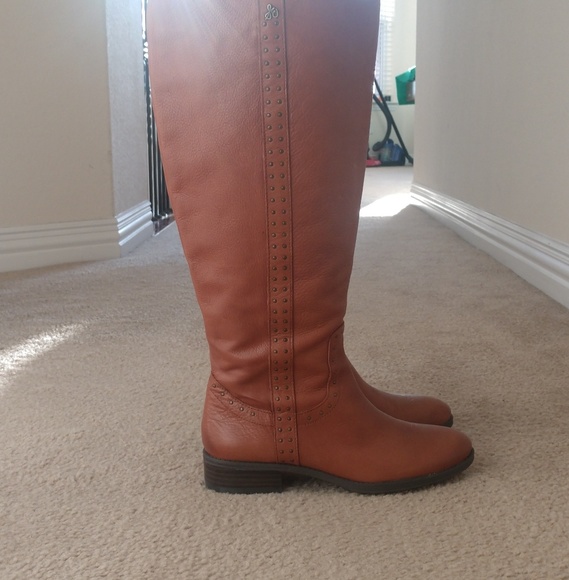 Sam Edelman Prina 2 Tall Shaft Wide Calf Leather Riding Boots - Picture 2 of 4